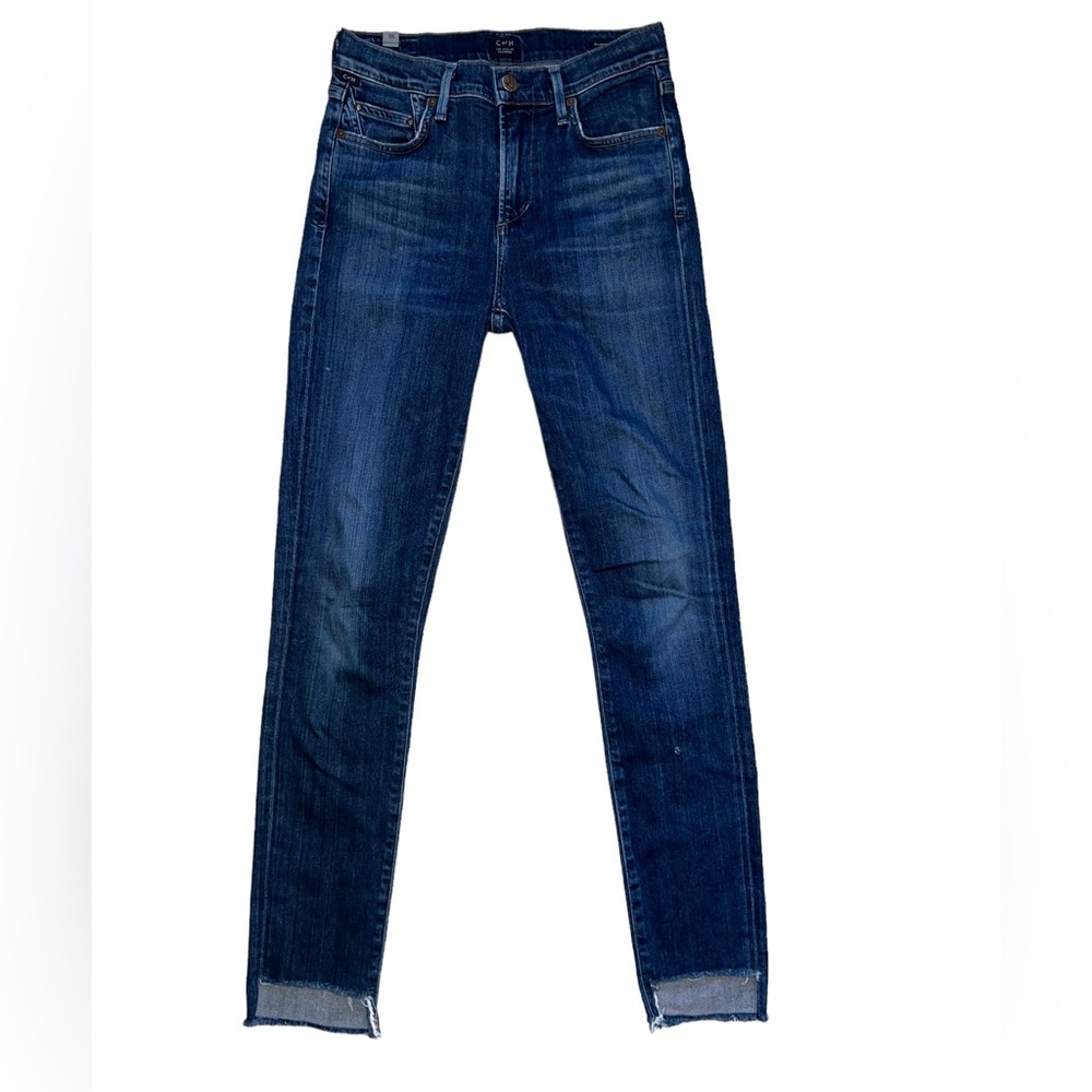 CITIZENS of Humanity C of H Rocket High Rise Skinny in Dark Wash Sz 25